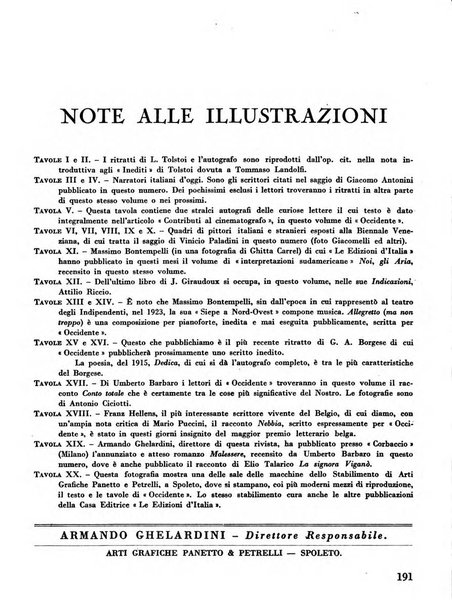 Occidente sintesi dell'attività letteraria nel mondo