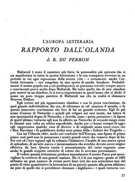 Occidente sintesi dell'attività letteraria nel mondo