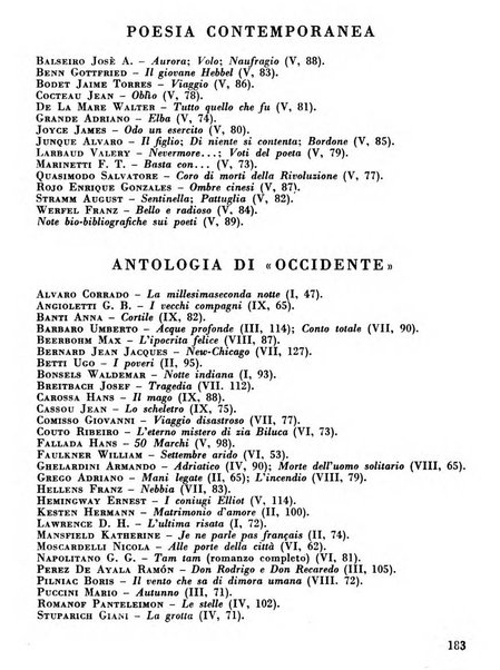 Occidente sintesi dell'attività letteraria nel mondo