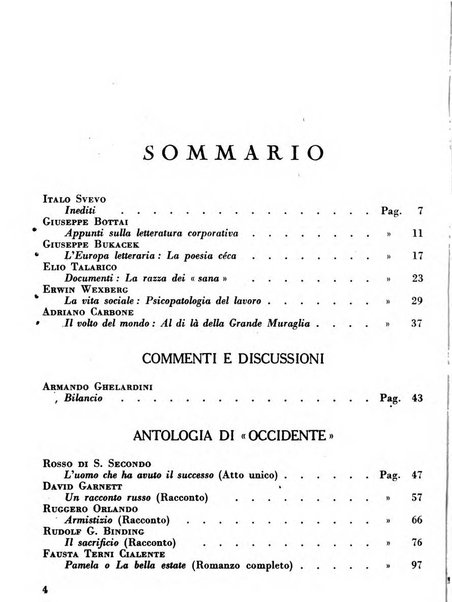 Occidente sintesi dell'attività letteraria nel mondo