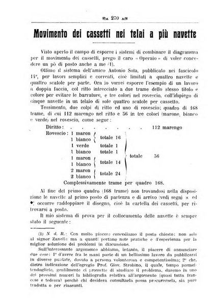 L'operaio rivista d'istruzione tecnica popolare