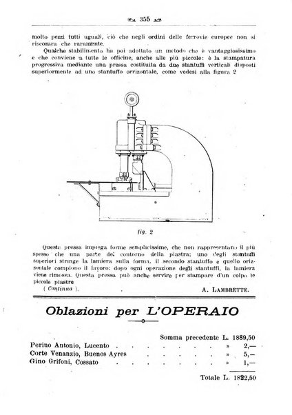 L'operaio rivista d'istruzione tecnica popolare