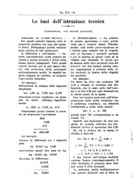 L'operaio rivista d'istruzione tecnica popolare