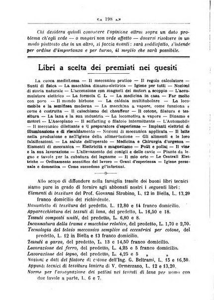 L'operaio rivista d'istruzione tecnica popolare