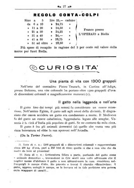 L'operaio rivista d'istruzione tecnica popolare