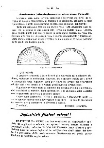 L'operaio rivista d'istruzione tecnica popolare