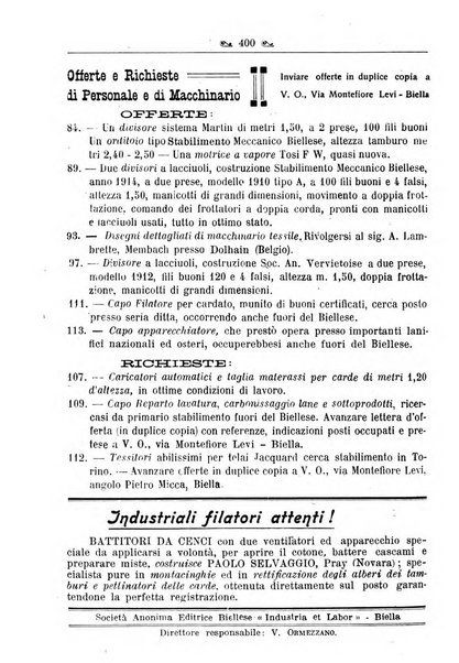 L'operaio rivista d'istruzione tecnica popolare