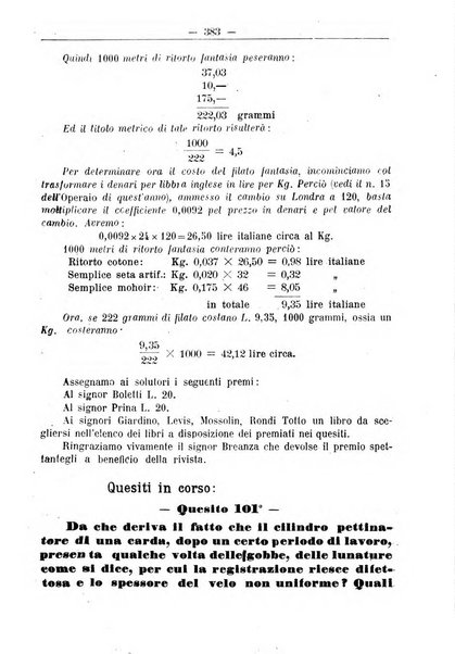 L'operaio rivista d'istruzione tecnica popolare