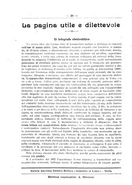 L'operaio rivista d'istruzione tecnica popolare