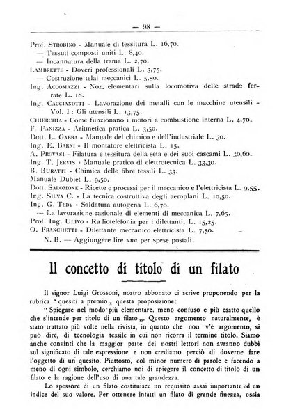 L'operaio rivista d'istruzione tecnica popolare