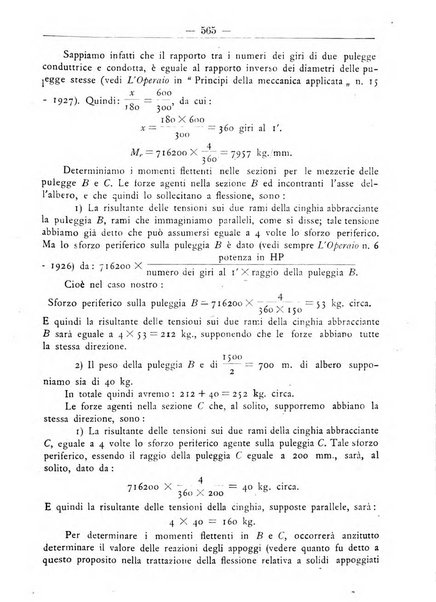 L'operaio rivista d'istruzione tecnica popolare