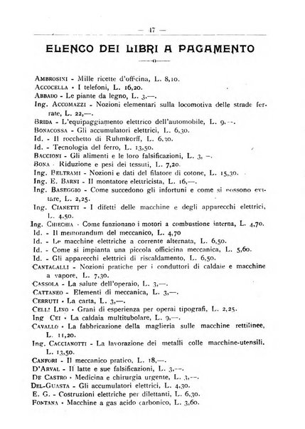 L'operaio rivista d'istruzione tecnica popolare