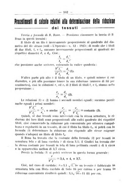 L'operaio rivista d'istruzione tecnica popolare