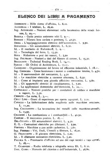 L'operaio rivista d'istruzione tecnica popolare