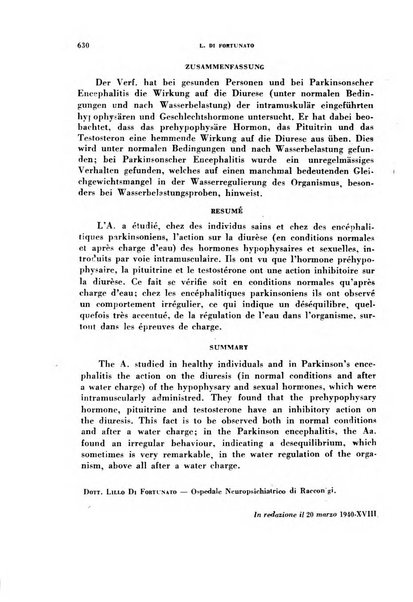 Ormoni dottrina e applicazioni pratiche pubblicate da Nicola Pende e Gennaro Di Macco