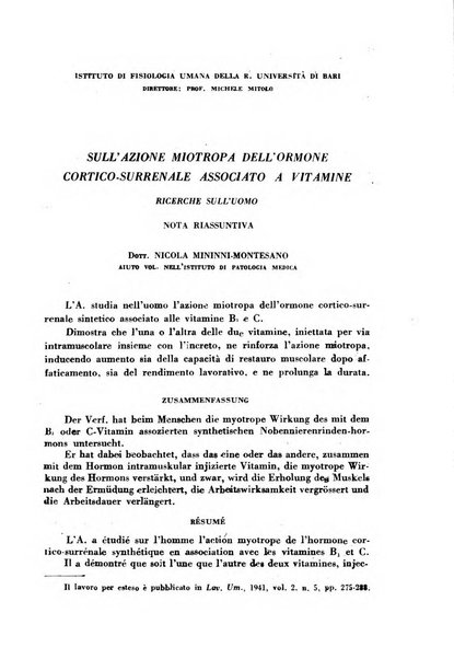 Ormoni dottrina e applicazioni pratiche pubblicate da Nicola Pende e Gennaro Di Macco