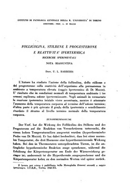 Ormoni dottrina e applicazioni pratiche pubblicate da Nicola Pende e Gennaro Di Macco