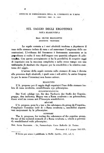 Ormoni dottrina e applicazioni pratiche pubblicate da Nicola Pende e Gennaro Di Macco