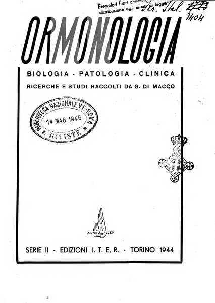 Ormoni dottrina e applicazioni pratiche pubblicate da Nicola Pende e Gennaro Di Macco