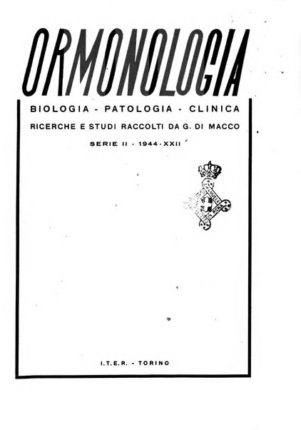 Ormoni dottrina e applicazioni pratiche pubblicate da Nicola Pende e Gennaro Di Macco