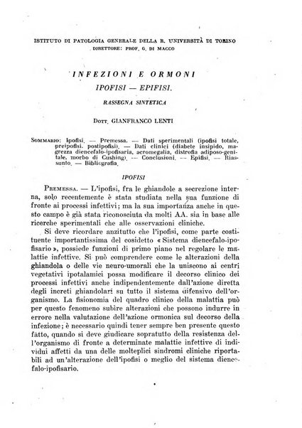 Ormoni dottrina e applicazioni pratiche pubblicate da Nicola Pende e Gennaro Di Macco