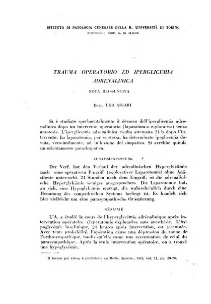 Ormoni dottrina e applicazioni pratiche pubblicate da Nicola Pende e Gennaro Di Macco