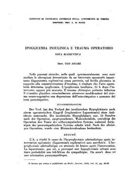 Ormoni dottrina e applicazioni pratiche pubblicate da Nicola Pende e Gennaro Di Macco