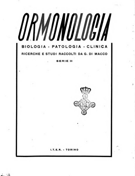 Ormoni dottrina e applicazioni pratiche pubblicate da Nicola Pende e Gennaro Di Macco