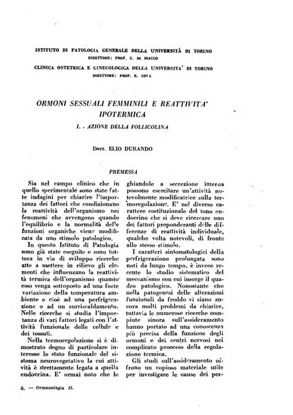 Ormoni dottrina e applicazioni pratiche pubblicate da Nicola Pende e Gennaro Di Macco