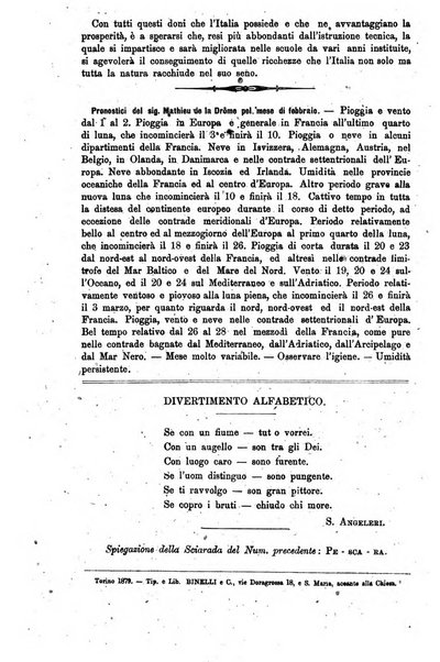 L'osservatore scolastico Giornale d'istruzione e d'educazione premiato all'Esposizione Didattica di Torino (1869)