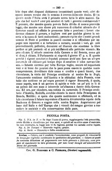 L'osservatore scolastico Giornale d'istruzione e d'educazione premiato all'Esposizione Didattica di Torino (1869)