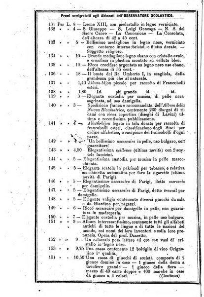 L'osservatore scolastico Giornale d'istruzione e d'educazione premiato all'Esposizione Didattica di Torino (1869)