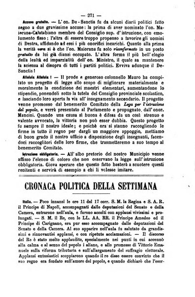 L'osservatore scolastico Giornale d'istruzione e d'educazione premiato all'Esposizione Didattica di Torino (1869)