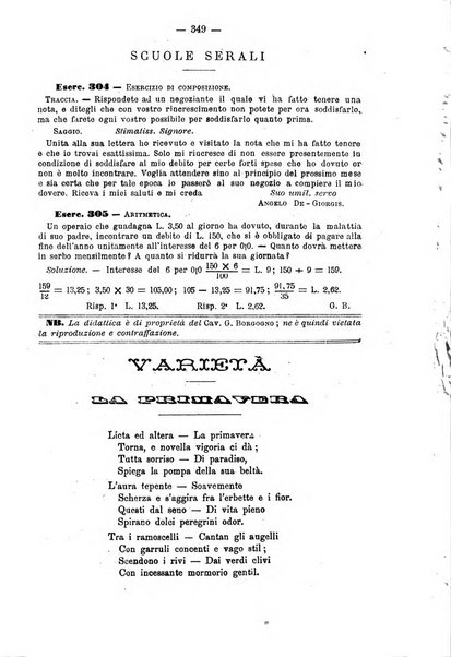 L'osservatore scolastico Giornale d'istruzione e d'educazione premiato all'Esposizione Didattica di Torino (1869)