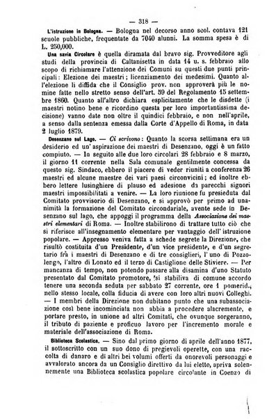 L'osservatore scolastico Giornale d'istruzione e d'educazione premiato all'Esposizione Didattica di Torino (1869)