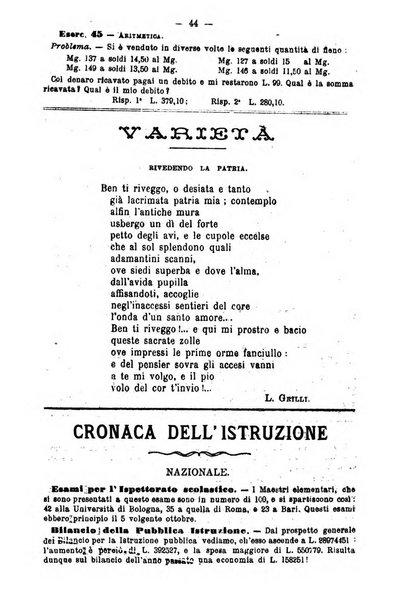 L'osservatore scolastico Giornale d'istruzione e d'educazione premiato all'Esposizione Didattica di Torino (1869)