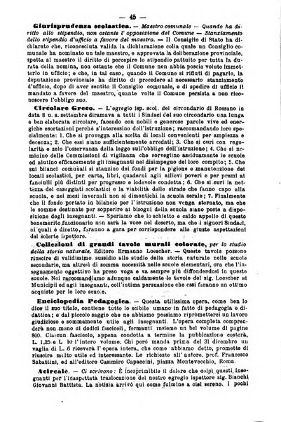 L'osservatore scolastico Giornale d'istruzione e d'educazione premiato all'Esposizione Didattica di Torino (1869)