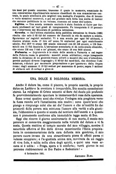 L'osservatore scolastico Giornale d'istruzione e d'educazione premiato all'Esposizione Didattica di Torino (1869)