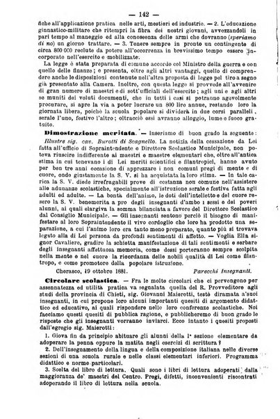 L'osservatore scolastico Giornale d'istruzione e d'educazione premiato all'Esposizione Didattica di Torino (1869)