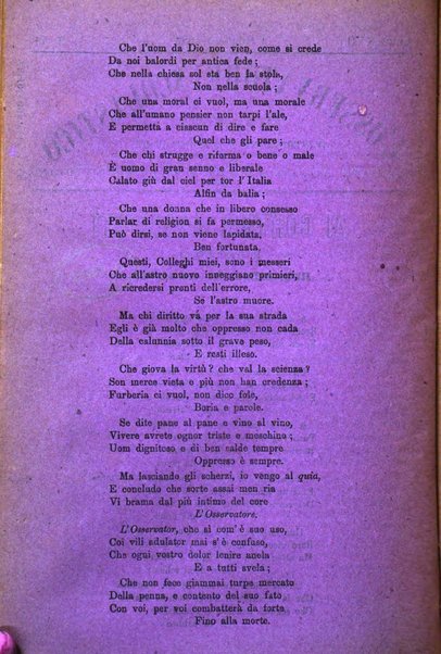 L'osservatore scolastico Giornale d'istruzione e d'educazione premiato all'Esposizione Didattica di Torino (1869)