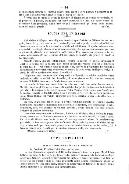 L'osservatore scolastico Giornale d'istruzione e d'educazione premiato all'Esposizione Didattica di Torino (1869)