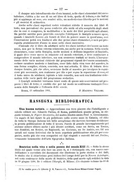 L'osservatore scolastico Giornale d'istruzione e d'educazione premiato all'Esposizione Didattica di Torino (1869)