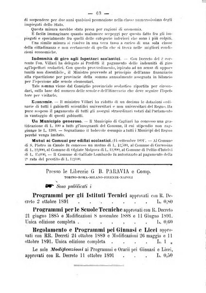 L'osservatore scolastico Giornale d'istruzione e d'educazione premiato all'Esposizione Didattica di Torino (1869)