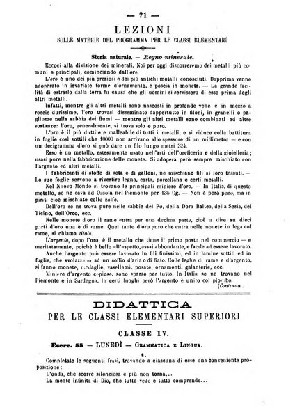 L'osservatore scolastico Giornale d'istruzione e d'educazione premiato all'Esposizione Didattica di Torino (1869)