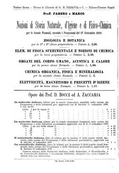 L'osservatore scolastico Giornale d'istruzione e d'educazione premiato all'Esposizione Didattica di Torino (1869)