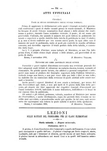 L'osservatore scolastico Giornale d'istruzione e d'educazione premiato all'Esposizione Didattica di Torino (1869)