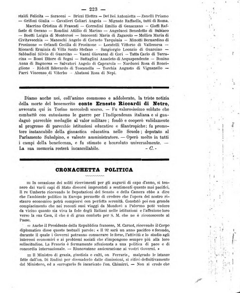 L'osservatore scolastico Giornale d'istruzione e d'educazione premiato all'Esposizione Didattica di Torino (1869)