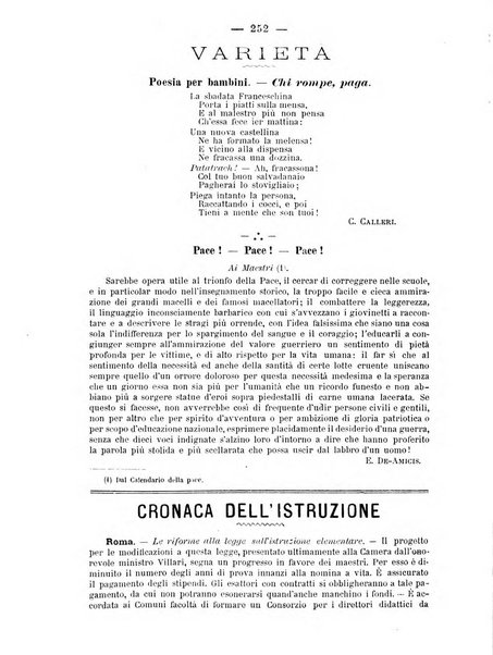 L'osservatore scolastico Giornale d'istruzione e d'educazione premiato all'Esposizione Didattica di Torino (1869)