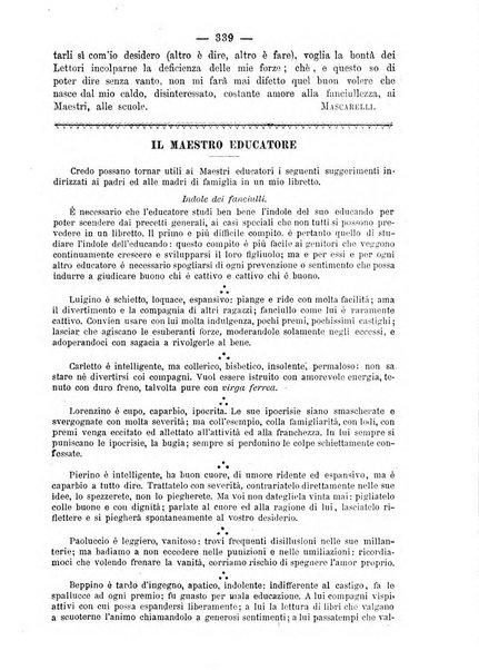 L'osservatore scolastico Giornale d'istruzione e d'educazione premiato all'Esposizione Didattica di Torino (1869)