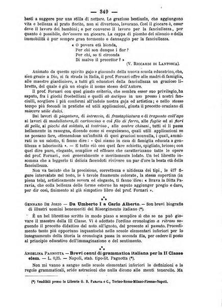 L'osservatore scolastico Giornale d'istruzione e d'educazione premiato all'Esposizione Didattica di Torino (1869)